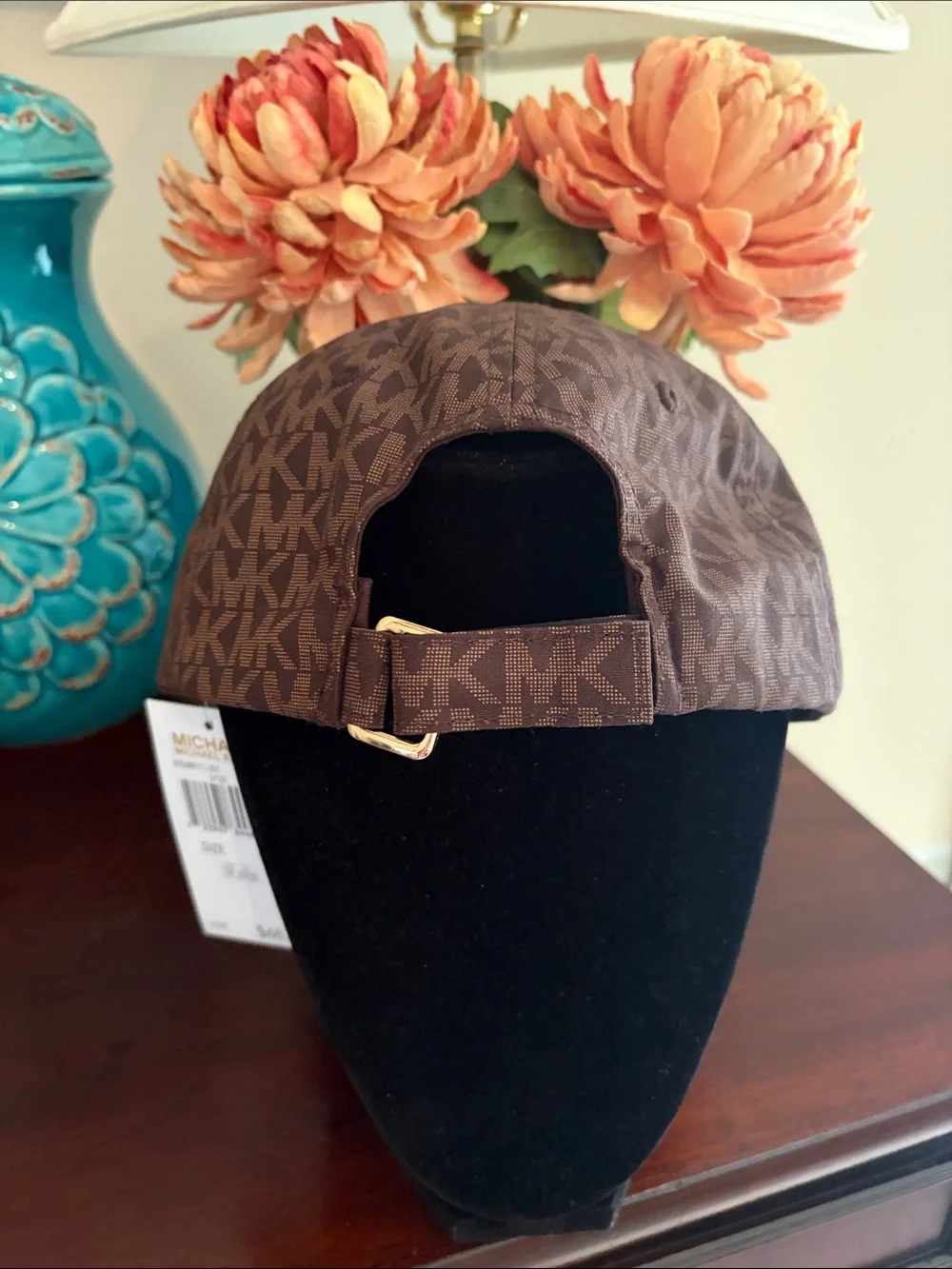 NWT Michael Kors signature logo adjustable baseball hat